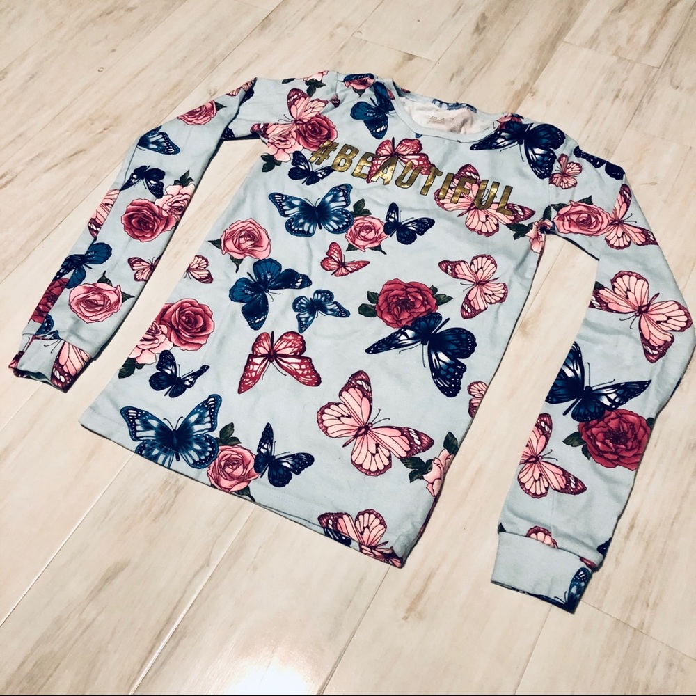 14 Girls Pajama Top Children’s Place light blue